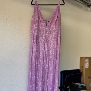 Sparkling Lavender Sequin jumpsuit
